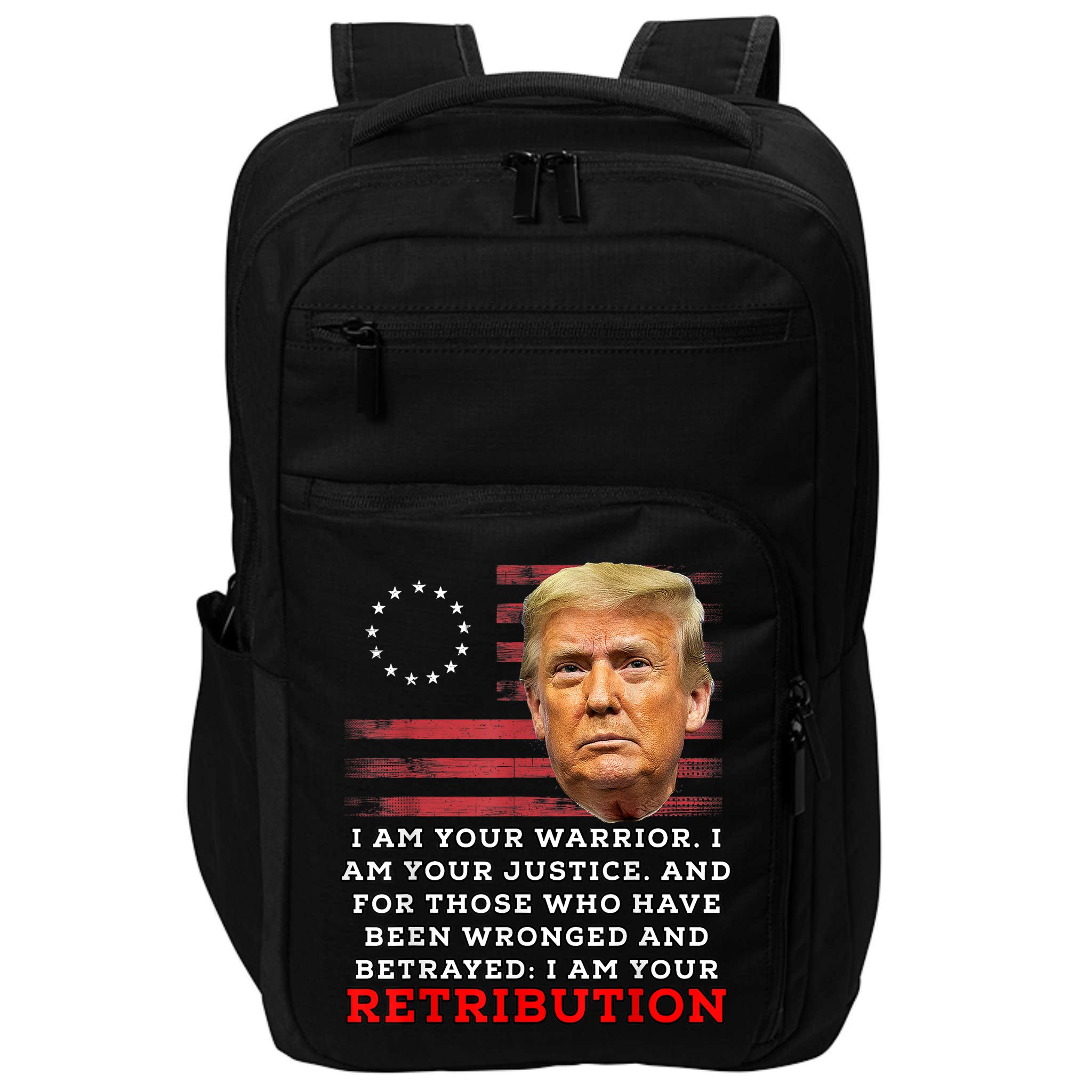 2024 Trump Desantis Florida CPAC I Am Your Retribution Trumo Impact Tech Backpack