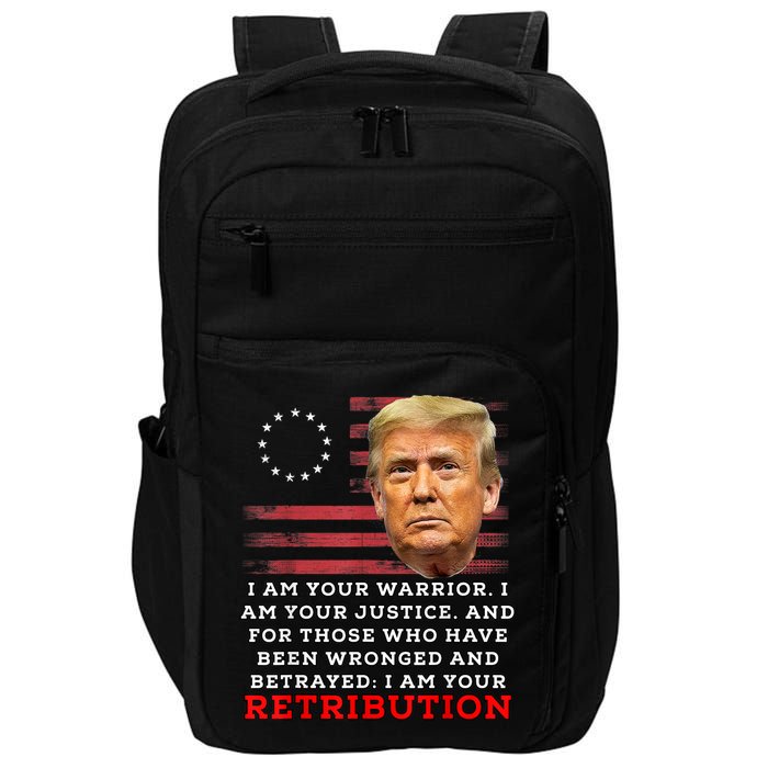 2024 Trump Desantis Florida CPAC I Am Your Retribution Trumo Impact Tech Backpack