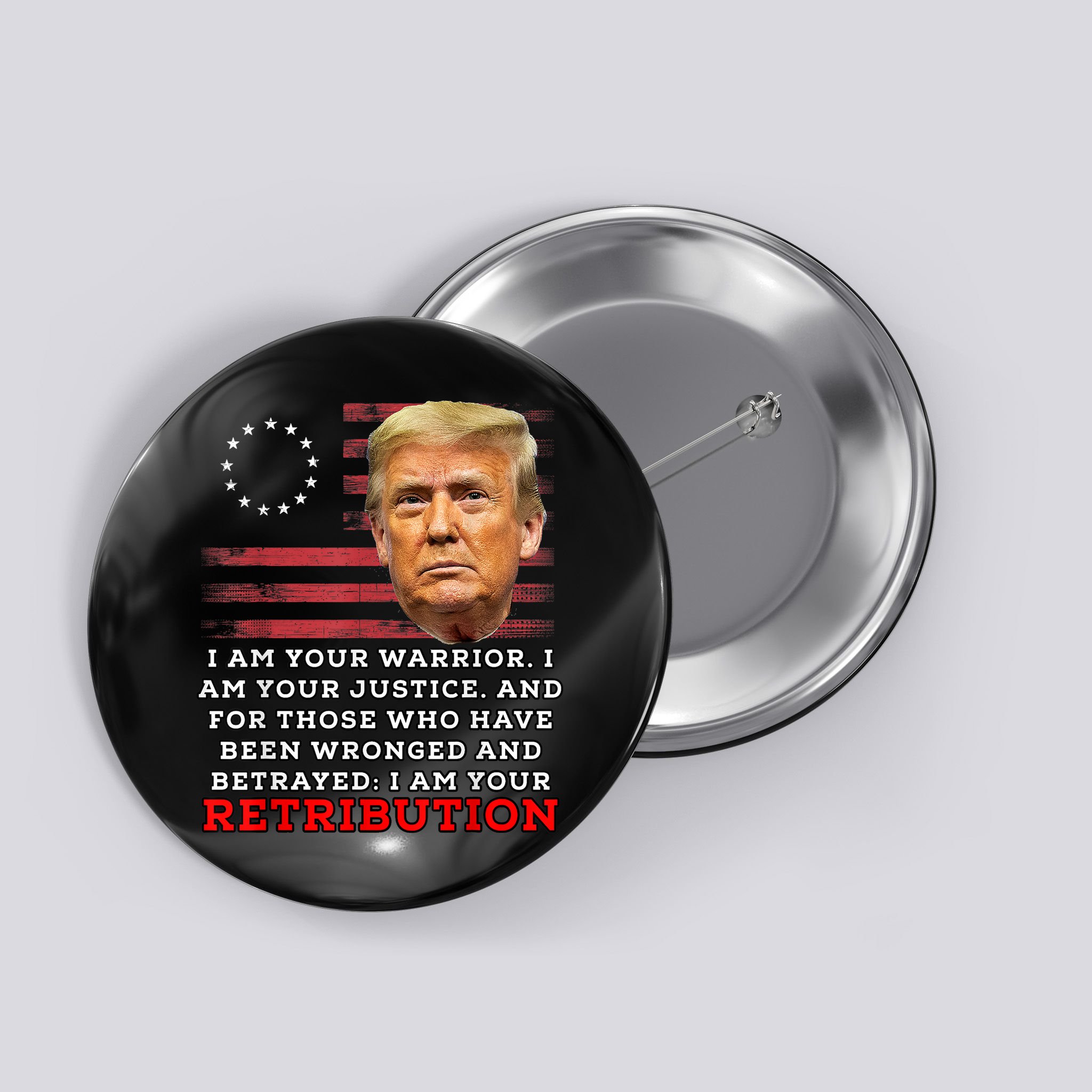 2024 Trump Desantis Florida CPAC I Am Your Retribution Trumo Button