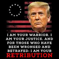 2024 Trump Desantis Florida CPAC I Am Your Retribution Trumo Drawstring Bag