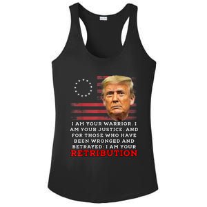 2024 Trump Desantis Florida CPAC I Am Your Retribution Trumo Ladies PosiCharge Competitor Racerback Tank