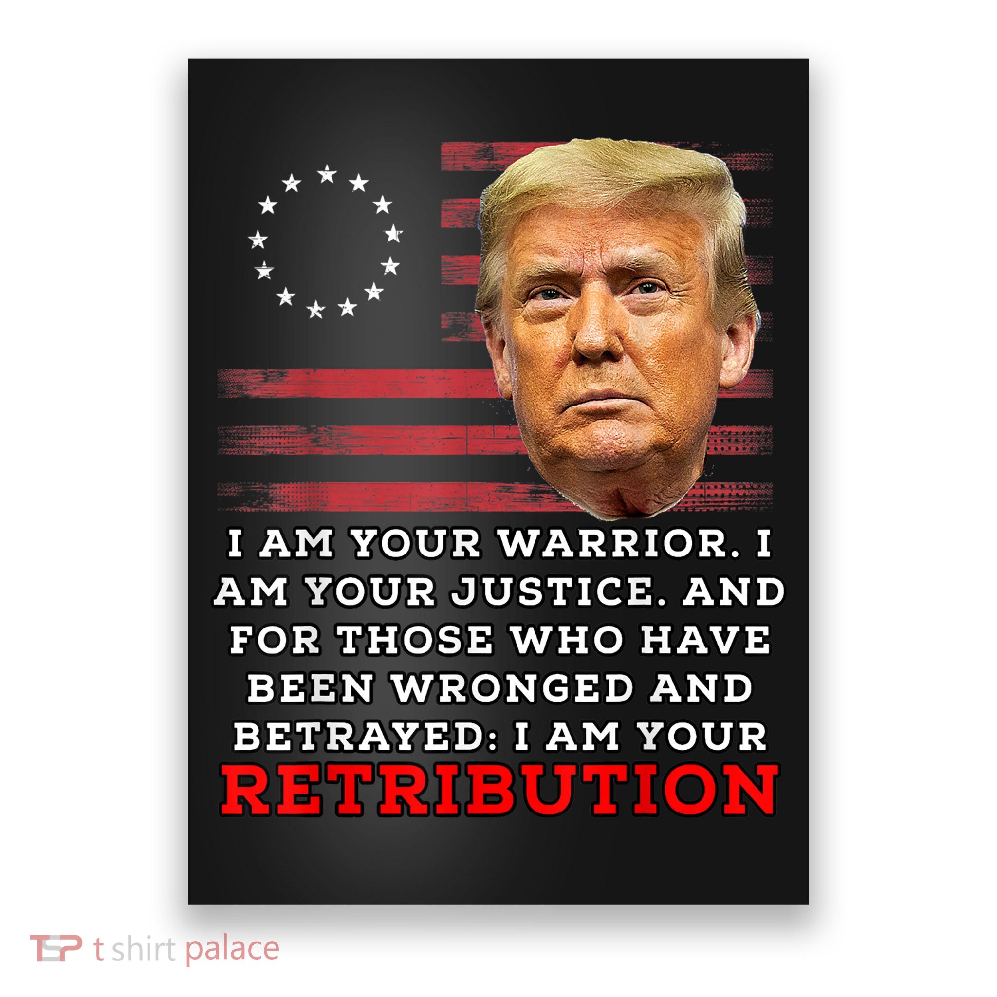 2024 Trump Desantis Florida CPAC I Am Your Retribution Trumo Poster