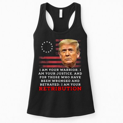 2024 Trump Desantis Florida CPAC I Am Your Retribution Trumo Womens Tank Top