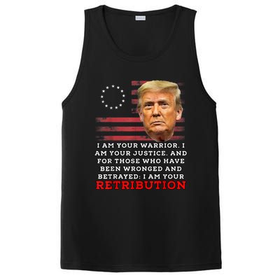 2024 Trump Desantis Florida CPAC I Am Your Retribution Trumo PosiCharge Competitor Tank