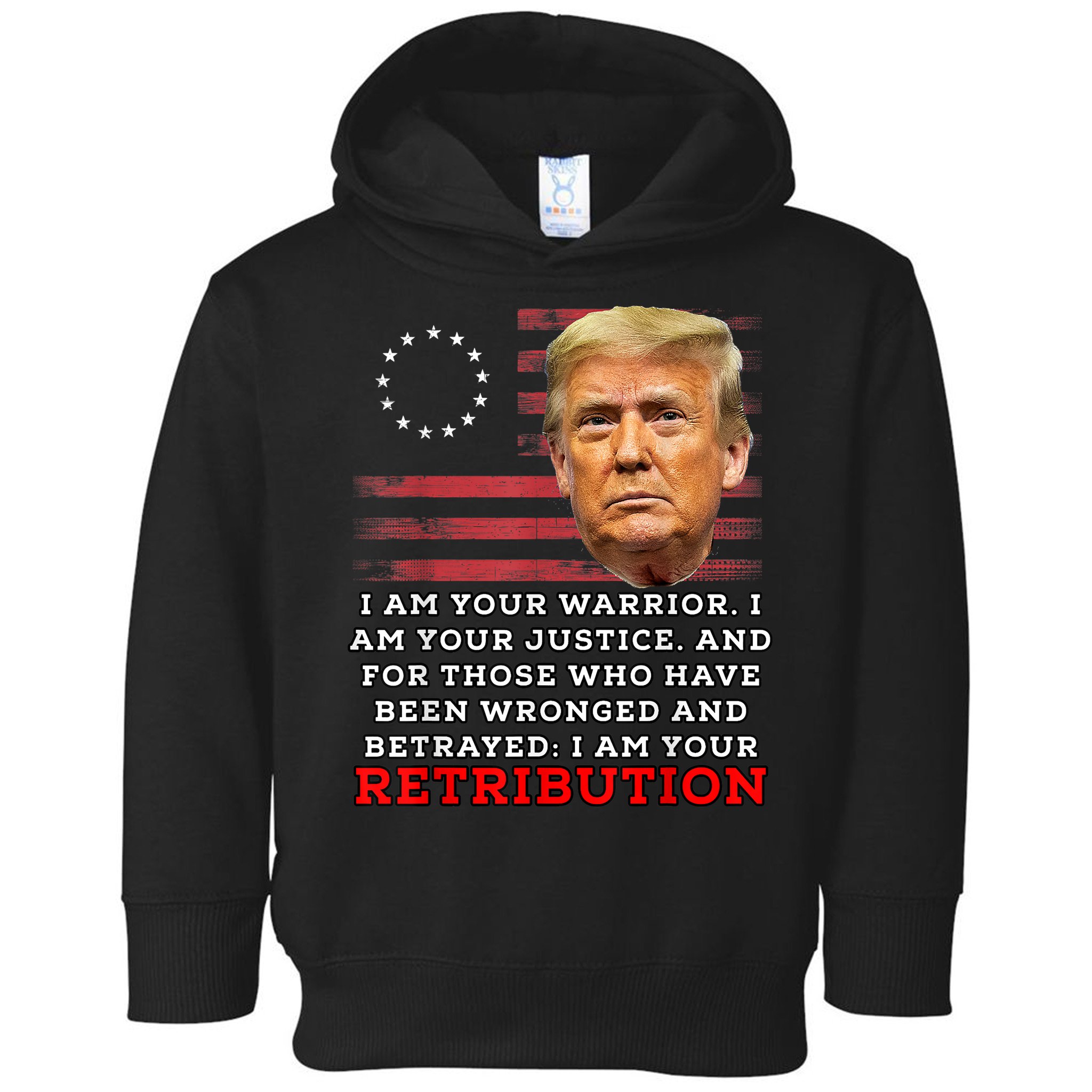 2024 Trump Desantis Florida CPAC I Am Your Retribution Trumo Toddler Hoodie