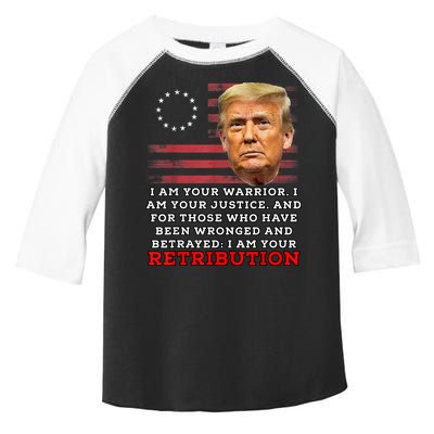 2024 Trump Desantis Florida CPAC I Am Your Retribution Trumo Toddler Fine Jersey T-Shirt