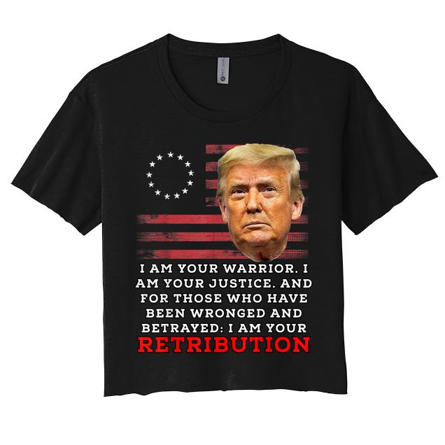 2024 Trump Desantis Florida CPAC I Am Your Retribution Trumo Crop Top