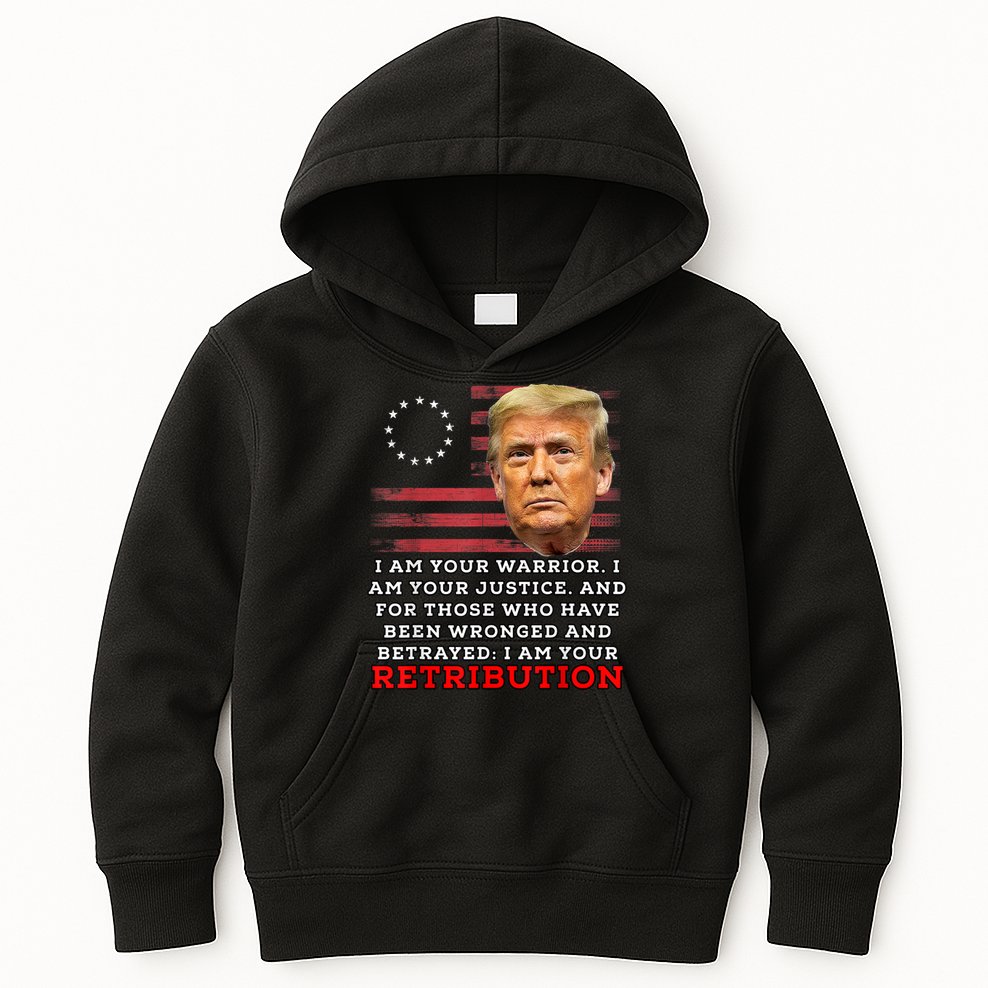 2024 Trump Desantis Florida CPAC I Am Your Retribution Trumo Kids Hoodie