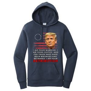 2024 Trump Desantis Florida CPAC I Am Your Retribution Trumo Women's Pullover Hoodie