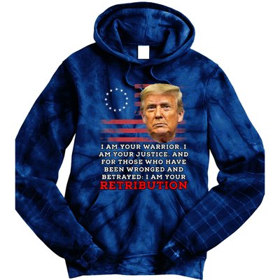 2024 Trump Desantis Florida CPAC I Am Your Retribution Trumo Tie Dye Hoodie