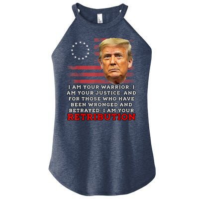 2024 Trump Desantis Florida CPAC I Am Your Retribution Trumo Women's Perfect Tri Rocker Tank