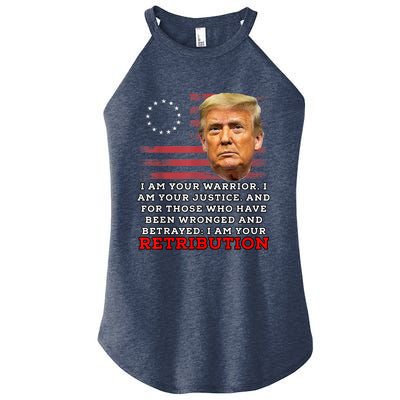 2024 Trump Desantis Florida CPAC I Am Your Retribution Trumo Women's Perfect Tri Rocker Tank