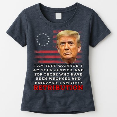 2024 Trump Desantis Florida CPAC I Am Your Retribution Trumo Womens T-Shirt