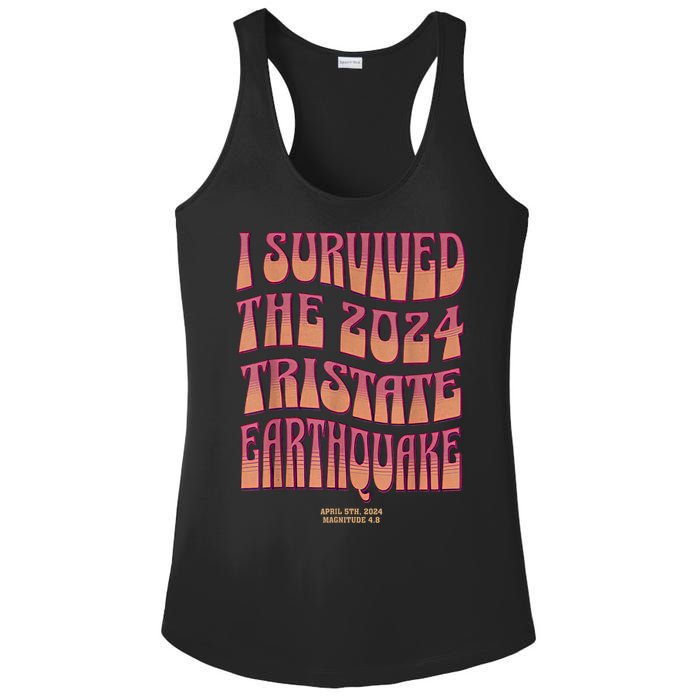 2024 Tristate Earthquake Survivor April 2024 Earthquake Ladies PosiCharge Competitor Racerback Tank