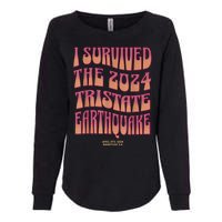 2024 Tristate Earthquake Survivor April 2024 Earthquake Womens California Wash Sweatshirt