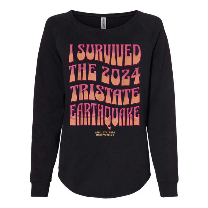 2024 Tristate Earthquake Survivor April 2024 Earthquake Womens California Wash Sweatshirt