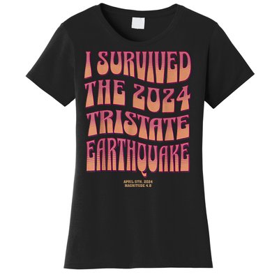 2024 Tristate Earthquake Survivor April 2024 Earthquake Women's T-Shirt