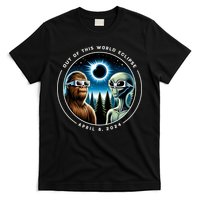 2024 Total Eclipse Bigfoot Alien Out Of This World Eclipse T-Shirt
