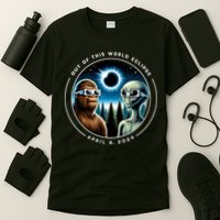 2024 Total Eclipse Bigfoot Alien Out Of This World Eclipse T-Shirt
