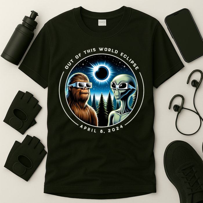 2024 Total Eclipse Bigfoot Alien Out Of This World Eclipse T-Shirt