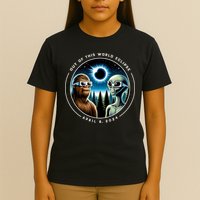 2024 Total Eclipse Bigfoot Alien Out Of This World Eclipse T-Shirt
