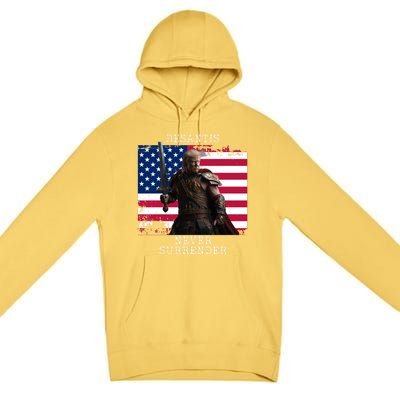 2024 Trump Flag Gift Premium Pullover Hoodie