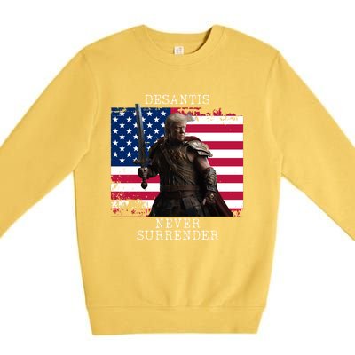 2024 Trump Flag Gift Premium Crewneck Sweatshirt