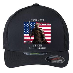 2024 Trump Flag Gift Flexfit Unipanel Trucker Cap