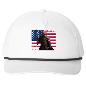 2024 Trump Flag Gift Snapback Five-Panel Rope Hat