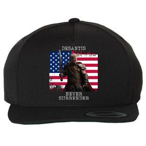 2024 Trump Flag Gift Wool Snapback Cap