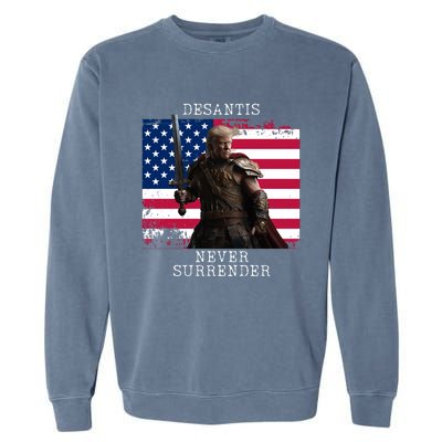 2024 Trump Flag Gift Garment-Dyed Sweatshirt