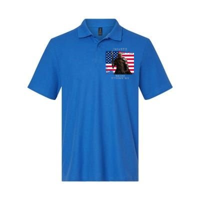 2024 Trump Flag Gift Softstyle Adult Sport Polo