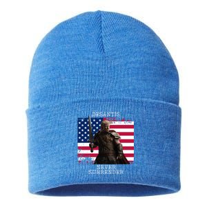 2024 Trump Flag Gift Sustainable Knit Beanie