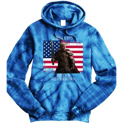 2024 Trump Flag Gift Tie Dye Hoodie