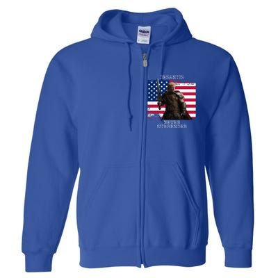 2024 Trump Flag Gift Full Zip Hoodie