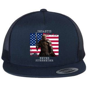 2024 Trump Flag Gift Flat Bill Trucker Hat