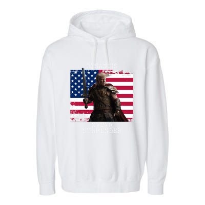 2024 Trump Flag Gift Garment-Dyed Fleece Hoodie