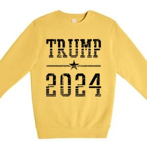 2024 Trump For President Gift Premium Crewneck Sweatshirt