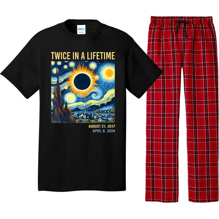 2024 Twice In A Lifetime Total Solar Eclipse Pajama Set