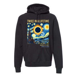 2024 Twice In A Lifetime Total Solar Eclipse Premium Hoodie