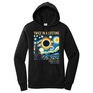 2024 Twice In A Lifetime Total Solar Eclipse Women's Pullover Hoodie