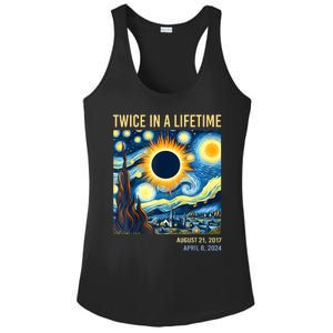 2024 Twice In A Lifetime Total Solar Eclipse Ladies PosiCharge Competitor Racerback Tank