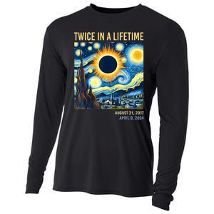 2024 Twice In A Lifetime Total Solar Eclipse Cooling Performance Long Sleeve Crew