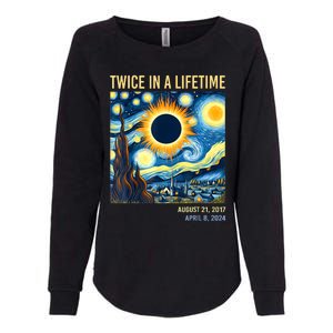 2024 Twice In A Lifetime Total Solar Eclipse Womens California Wash Sweatshirt