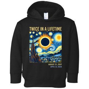 2024 Twice In A Lifetime Total Solar Eclipse Toddler Hoodie