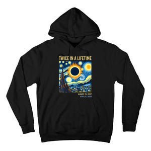 2024 Twice In A Lifetime Total Solar Eclipse Tall Hoodie