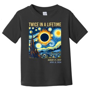 2024 Twice In A Lifetime Total Solar Eclipse Toddler T-Shirt