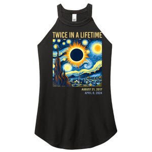 2024 Twice In A Lifetime Total Solar Eclipse Women's Perfect Tri Rocker Tank