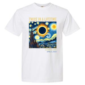 2024 Twice In A Lifetime Total Solar Eclipse Garment-Dyed Heavyweight T-Shirt