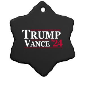 2024 Trump Jd Vance Vp Presidential Election Maga Usa Gift Ceramic Star Ornament